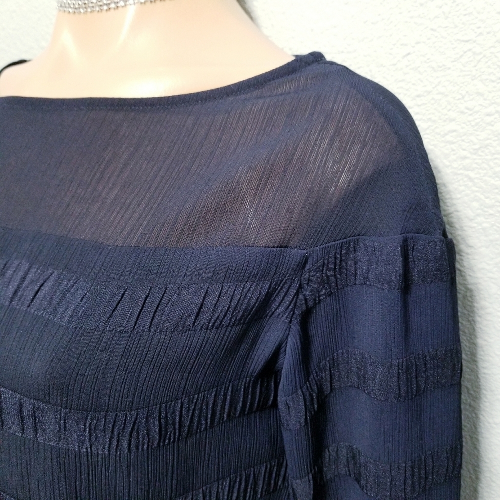 Banana Republic blue shirt blouse top office casual  XS P - Picture 2 of 6